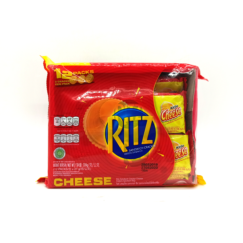 Ritz Sandwich Cracker Cheese Flavour 12's 324g